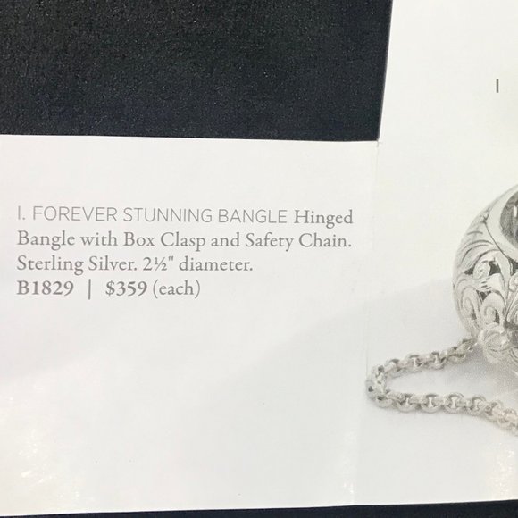 Silpada Sterling Silver FOREVER STUNNING Filigree Scroll  Silpada Forever Stunning Bangle